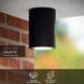 Потолочный точечный светильник для дома и улицы Lucide VOLANTIS &Oslash; 10,8 cm 1xE27 IP54 Black, BLACK