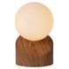 Настольная лампа Lucide LEN &Oslash; 10 cm 1xG9 Wood, Wood, Дерево, Опал, Опал