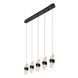 Подвесной светильник Lucide KLIGANDE LED Dim. 5x7,8W 2700K Black, BLACK, Прозрачный, Черный