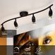 Потолочный точечный светильник Lucide CARO 4xGU10 Black, BLACK, Черный