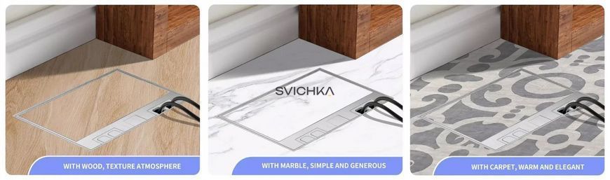 Встраиваемая тройная невидимая розетка Livolo