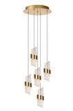Подвесной светильник Lucide KLIGANDE &Oslash; 30 cm LED Dim. 5x8W 2700K Matt Gold / Brass