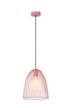 Підвісний світильник Lucide MACARONS &Oslash; 24,5 cm 1xE27 Pink, Pink