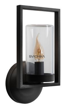 Настінний світильник для дому/вулиці Lucide NISPEN 1xE14 IP44 Black, BLACK