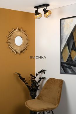 Стельовий точковий світильник Lucide LUCAS 2xE14 Matt Gold / Brass, Matt Gold / Brass