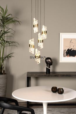 Подвесной светильник Lucide KLIGANDE &Oslash; 30 cm LED Dim. 5x8W 2700K Matt Gold / Brass