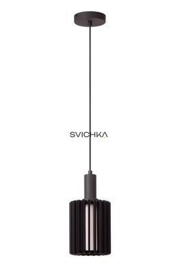 Підвісний світильник Lucide LAMBRES &Oslash; 15 cm 1xE27 Black, BLACK, Чорний, Чорний