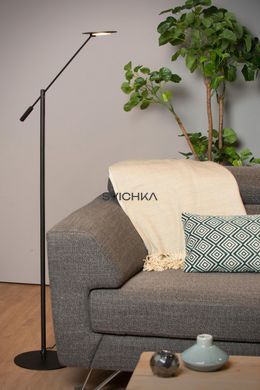 Підлогова лампа для читання Lucide ANSELMO &Oslash; 25 cm LED Dim. 1x9W 3000K Black, BLACK, Чорний, Чорний, Чорний
