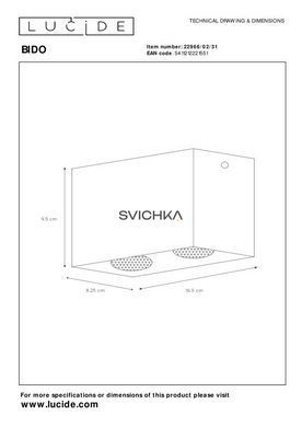 Стельовий точковий світильник Lucide BIDO 2xGU10 White, WHITE
