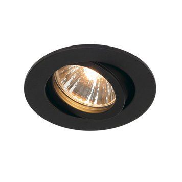 Врізний точковий світильник SLV NEW TRIA 68 R, 50W, Black, Чорний, Чорний, Чорний, Чорний