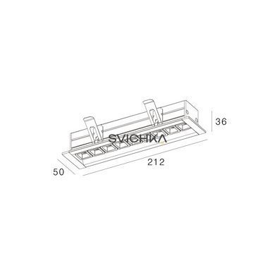 Встроенный светильник Skarlat RSL74166 9&times;2W BK+GD 4000K