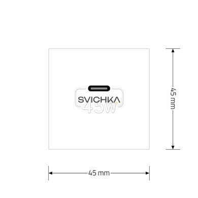 Механизм розетка USB Type-C с Power Delivery 45W Livolo