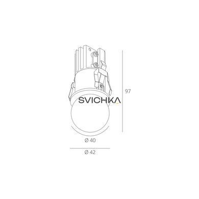 Вбудований світильник Skarlat RSL74210 7W WH 3000K, Білий, 11