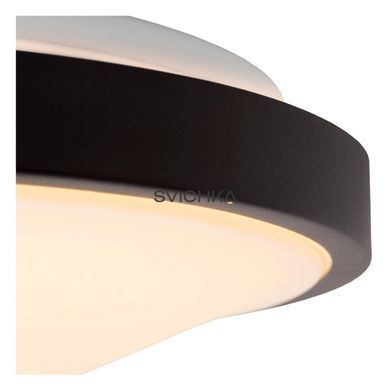 Стельовий світильник для ванної Lucide DASHER &Oslash; 34,8 cm LED 1x18W 2700K IP44 Motion & Day/Night Sensor Black, BLACK