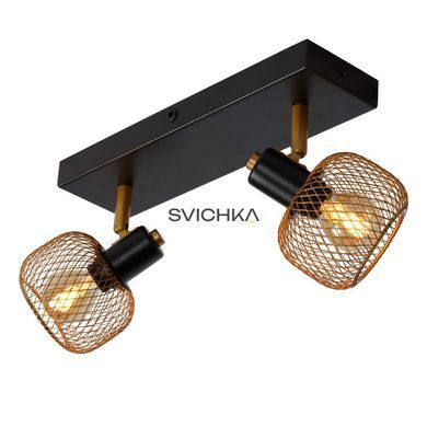 Потолочный точечный светильник Lucide MAREN 2xE14 Matt Gold / Brass