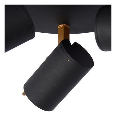 Потолочный точечный светильник Lucide GRONY LED Dim to warm GU10 3x5W 2200K/3000K Black
