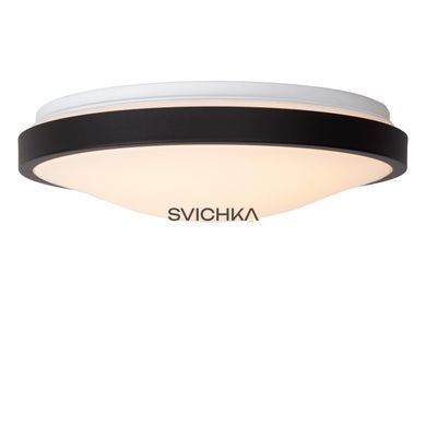 Стельовий світильник для ванної Lucide DASHER &Oslash; 34,8 cm LED 1x18W 2700K IP44 Motion & Day/Night Sensor Black, BLACK