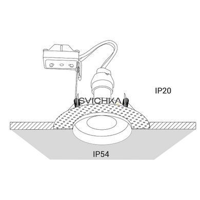 8371 Світильник вбудований Nowodvorski ECHO WHITE CN, Білий