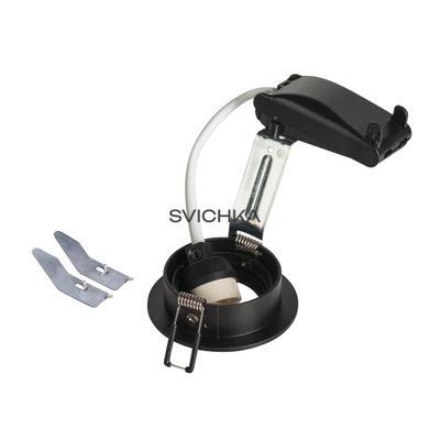 Врізний точковий світильник SLV NEW TRIA 68 R, 50W, Black, Чорний, Чорний, Чорний, Чорний