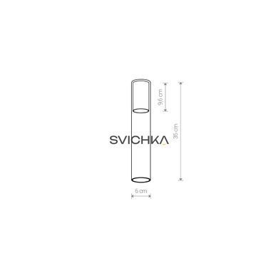 Плафон Nowodvorski CAMELEON CYLINDER L TR/BL 8537, Чорний, Прозорий