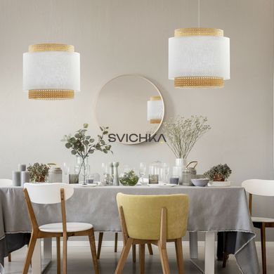 Підвісний світильник TK-Lighting BOHO 1M, White/Beige