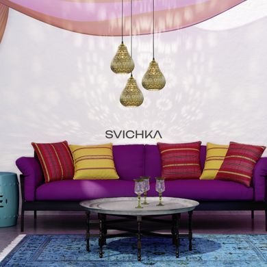 Підвісний світильник Trio 303700104 Jasmin, Латунь, Латунь
