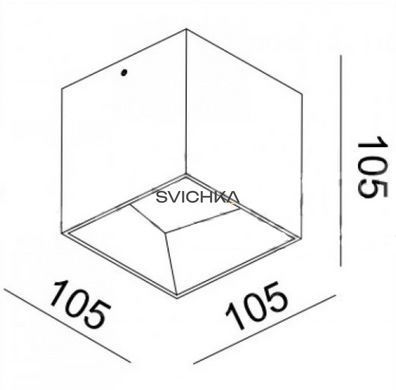 LED светильник SKY OK ED DIM 1*9,6W Grey IP 44со встренным источником света