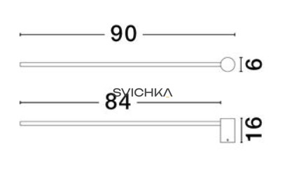 Настенный светильник Nova Luce SYNTHESI 90
