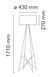 Торшер Flos Ray Floor 2, White