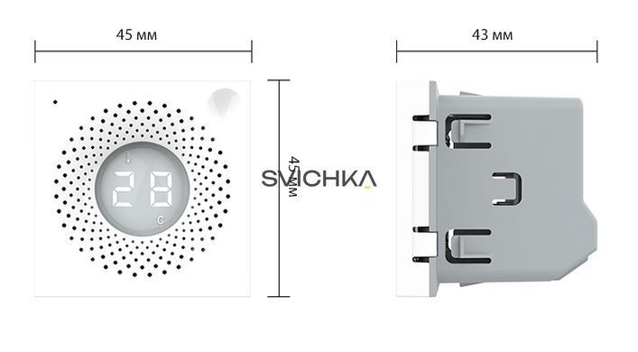 Умный механизм датчик температуры и влажности ZigBee Livolo