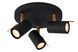 Потолочный точечный светильник Lucide GRONY LED Dim to warm GU10 3x5W 2200K/3000K Black, BLACK, Черный, Черный
