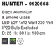 Підвісний світильник Nova luce HUNTER, Smoky