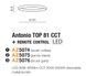 Стельовий світильник Azzardo ANTONIO 810 Black