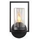Настінний світильник для дому/вулиці Lucide NISPEN 1xE14 IP44 Black, BLACK