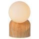 Настільна лампа Lucide LEN &Oslash; 10 cm 1xG9 Light wood, Light wood, Дерево, Опал, Опал