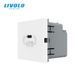 Механизм розетка USB Type-C с Power Delivery 45W Livolo белый (VL-FCUC-2WP)
