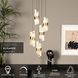 Подвесной светильник Lucide KLIGANDE &Oslash; 30 cm LED Dim. 5x8W 2700K Matt Gold / Brass, Matt Gold / Brass, Прозрачный, Matt Gold / Brass