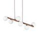Подвесной светильник TK Lighting ESTERA 7, Brown/White