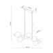 Подвесной светильник TK Lighting ESTERA 7, Brown/White