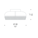 Стельовий світильник De Majo Dome 0DOME0P10
