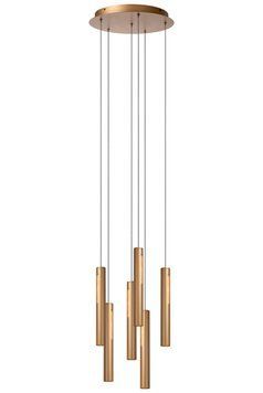 Підвісний світильник Lucide GRIFFITH &Oslash; 38 cm LED Dim. 6x6W 2700K/4000K Bronze, Bronze, Бронзовий, Бронзовий