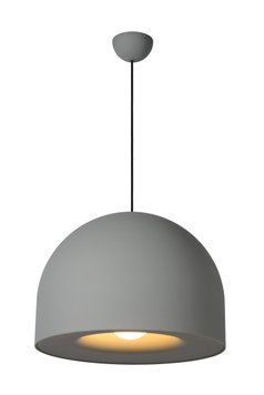 Підвісний світильник Lucide AKRON &Oslash; 50 cm 1xE27 Grey, Grey, Сірий, Сірий