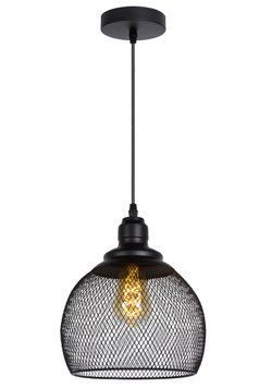 Підвісний світильник Lucide MESH &Oslash; 22 cm 1xE27 Black, BLACK, Чорний, Чорний