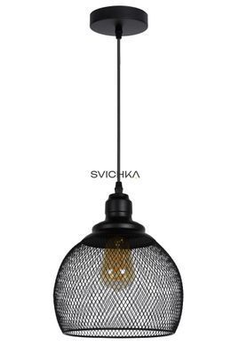 Підвісний світильник Lucide MESH &Oslash; 22 cm 1xE27 Black, BLACK, Чорний, Чорний
