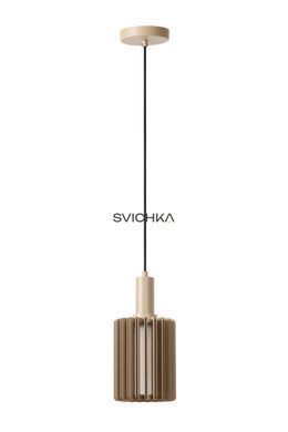 Підвісний світильник Lucide LAMBRES &Oslash; 15 cm 1xE27 Taupe, Taupe, Бежево-коричневий, Бежево-коричневий
