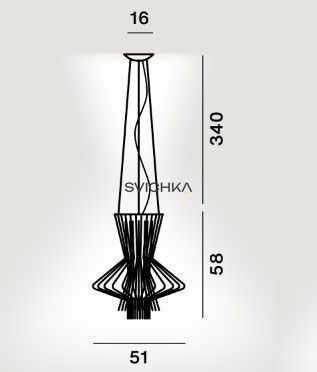 Підвісний світильник Foscarini Allegretto Ritmico, Grafite, графіт, Графіт, Графіт