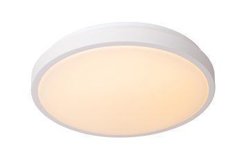 Стельовий світильник для ванної Lucide DASHER &Oslash; 34,8 cm LED 1x18W 2700K IP44 Motion & Day/Night Sensor White, WHITE