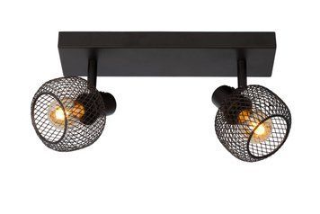 Стельовий точковий світильник Lucide MAREN 2xE14 Black, BLACK, Чорний, Чорний