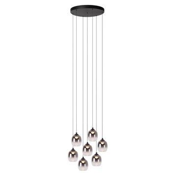 Підвісний світильник Lucide TAMINO &Oslash; 52 cm LED Dim. 7x7W 3000K Black, BLACK, Димчатий, Димчатий