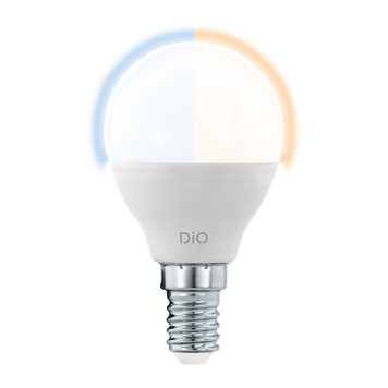 Світлодіодна лампа CCT із зміною температури кольору Eglo LM_LED_E14 11805, Білий, Білий